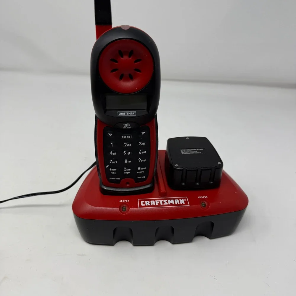 Craftsman 27413 Cordless Phone Recharge Cradle‎ Base with Battery & Handset Slot
